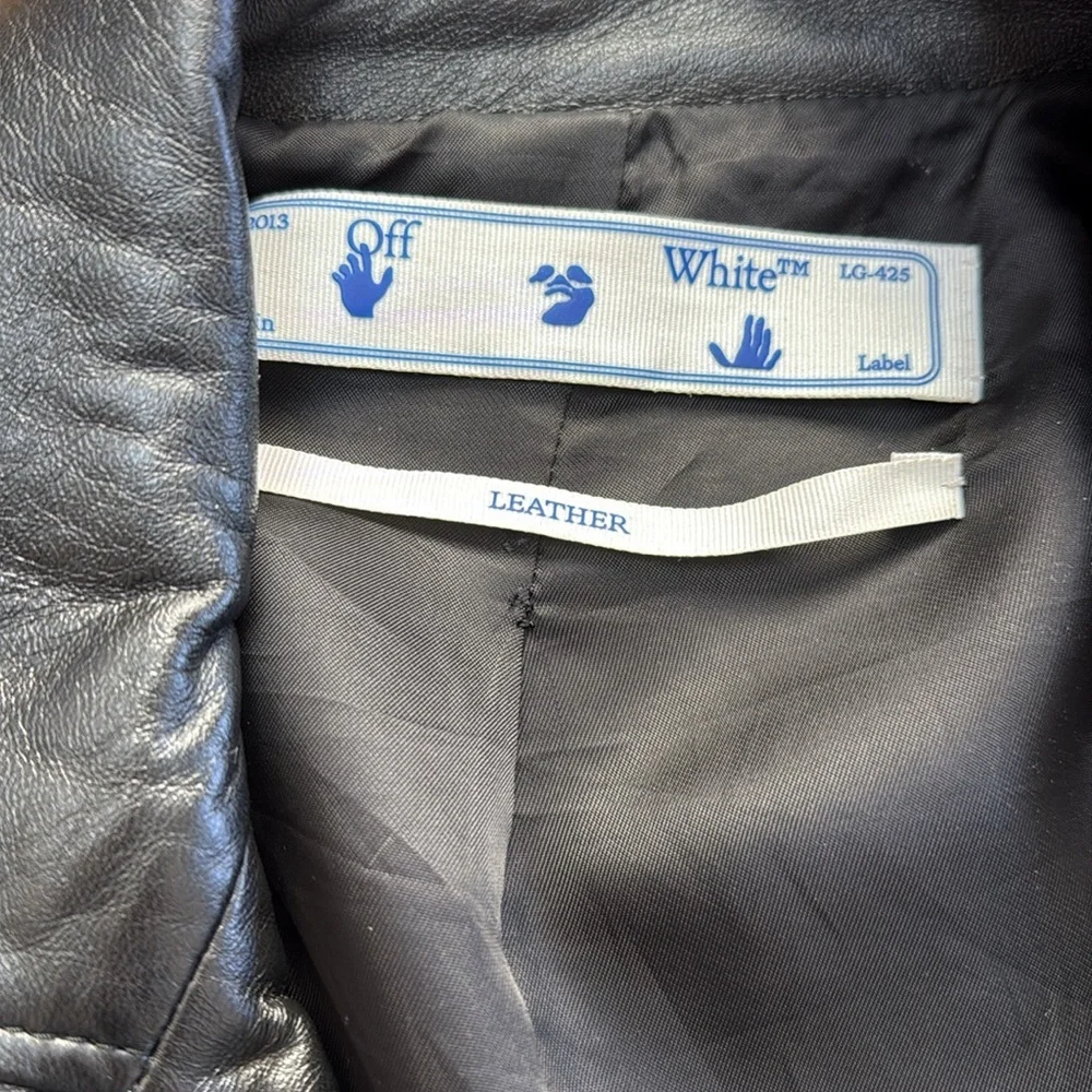 Off-White™️ 💯 leather jacket - Picture 9 of 15